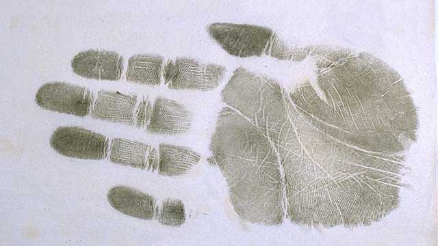 full handprint ink transfer